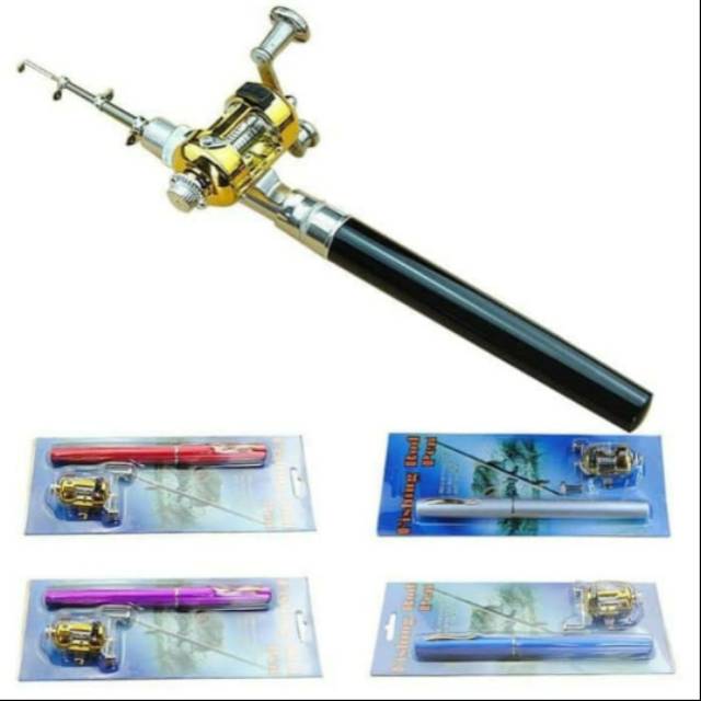 joran pena 1 set joran mini dan rell mini pen fishing joran pancing pancing alat pancing pancing mur