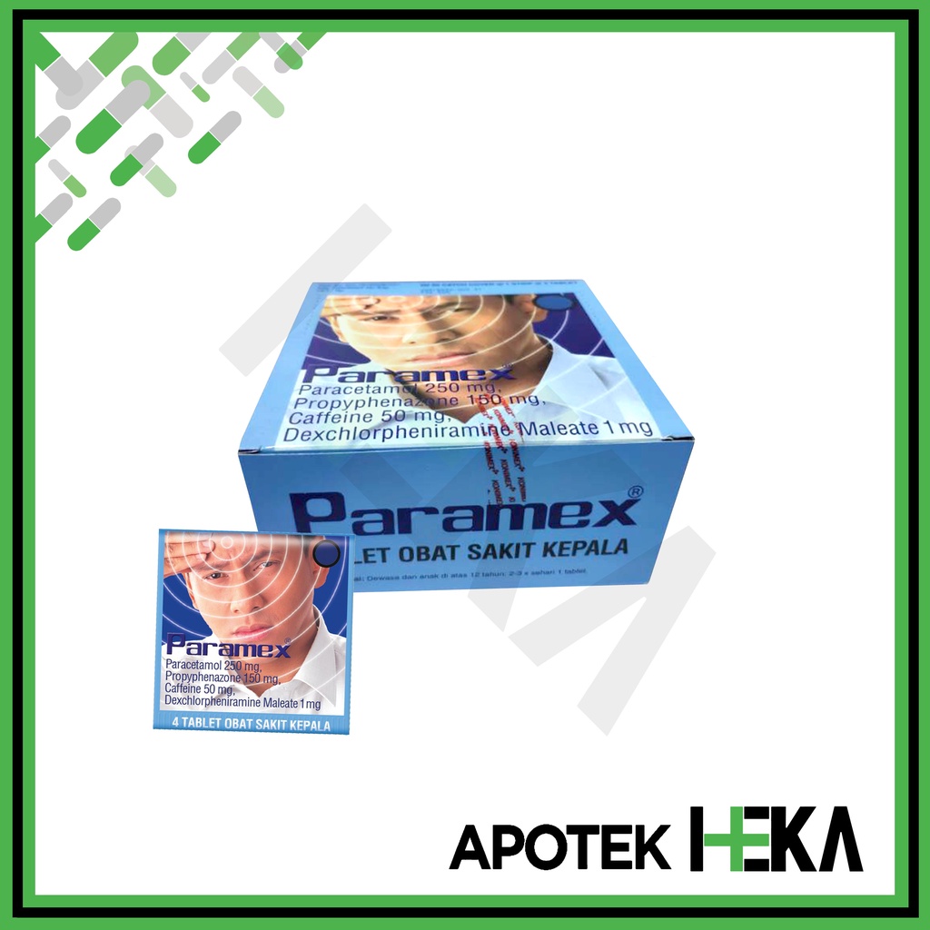 Paramex Tablet Obat Sakit Kepala Paracetamol Box isi 50x4 (SEMARANG)