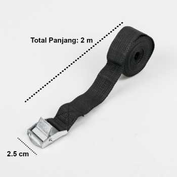 Tali Strap Pengikat Barang Cargo Belt 2 Meter x 2.5 cm / Tali Pengikat Barang Di Motor 2 Meter Strap Tali Barang / Tali Barang Mobil Tali Starp Barang Murah Berkualitas Kuat Tali Pengikat Barang Motor Mobil / Tali Kuat Beban Tali Kuat Buat Ikat Barang