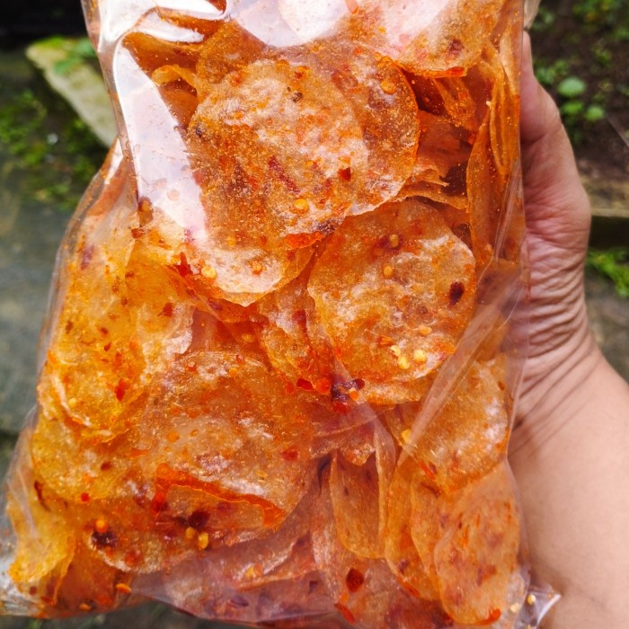 

Keripik Beling 250gram - Keripik Kaca - Kripca Gurih Pedas - Pikca Pedas Gurih