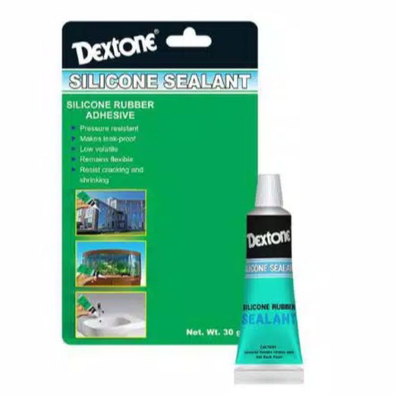 

DEXTONE LEM SILICONE SEALANT 30 GRAM/LEM KACA RUBBER SEALANT