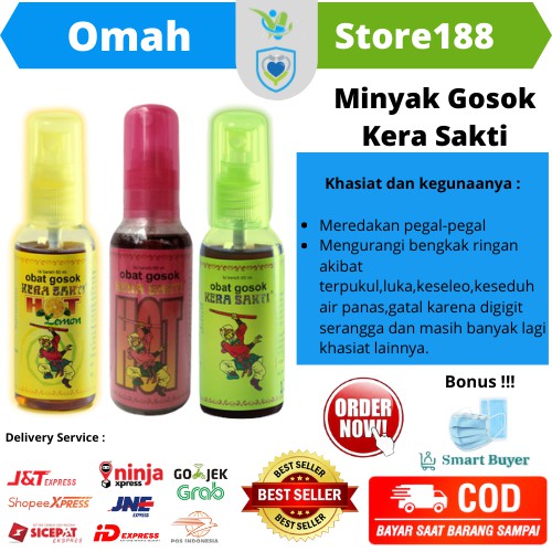 (Original) Obat Gosok Herbal cap Kera Sakti Spray Original Halal Minyak Gosok Pegal Nyeri PROMO