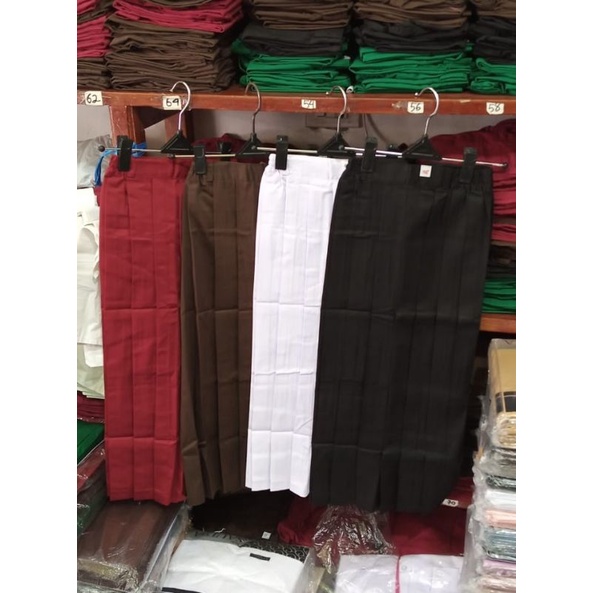 

seragam sekolah, Rok SD panjang lipat-lipat(rampel) tempahan merk MUTIARA berkualitas mutu terjamin!