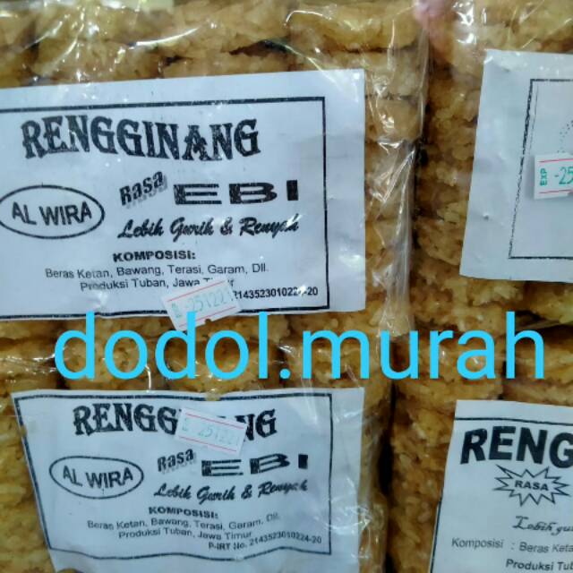 

Rengginang mentah rasa EBI