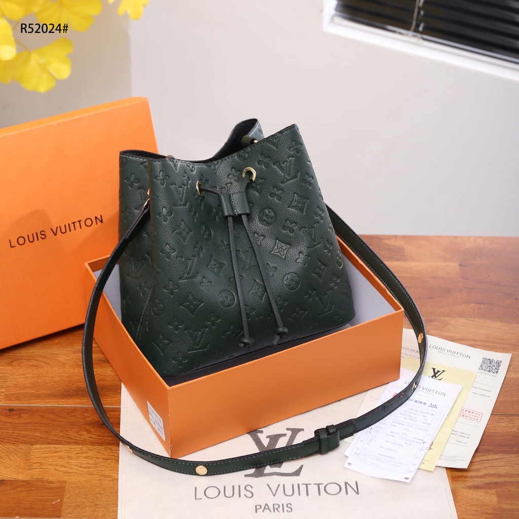 Neo Noe Bucket Bag with Embossed Monogram Empreinte Leather R52024