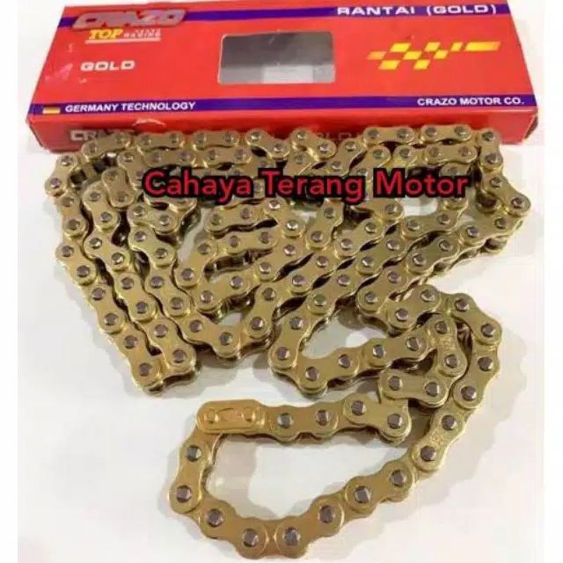 Rantai Motor CRAZO Gold 428H - 130L 140L