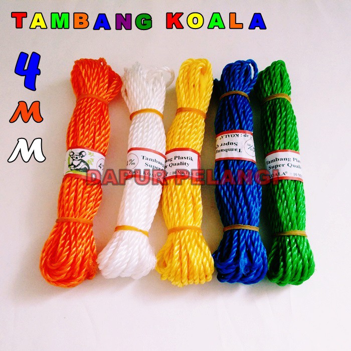 

Tali Tambang Plastik / Tambang KOALA Super Quality 4MM Panjang 10meter