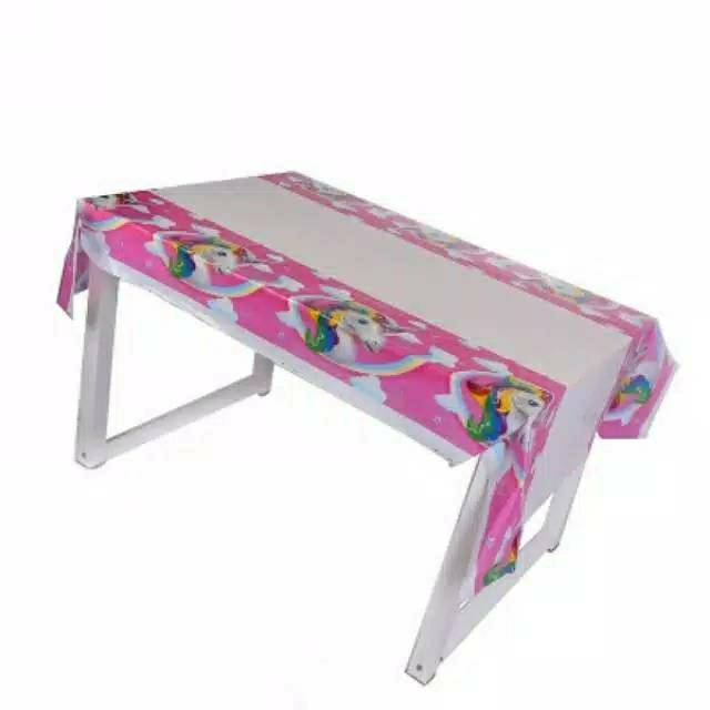 Taplak Meja Pesta Taplak Meja Plastik Taplak Meja Karakter LOL Unicorn Table Cover LOL Unicorn