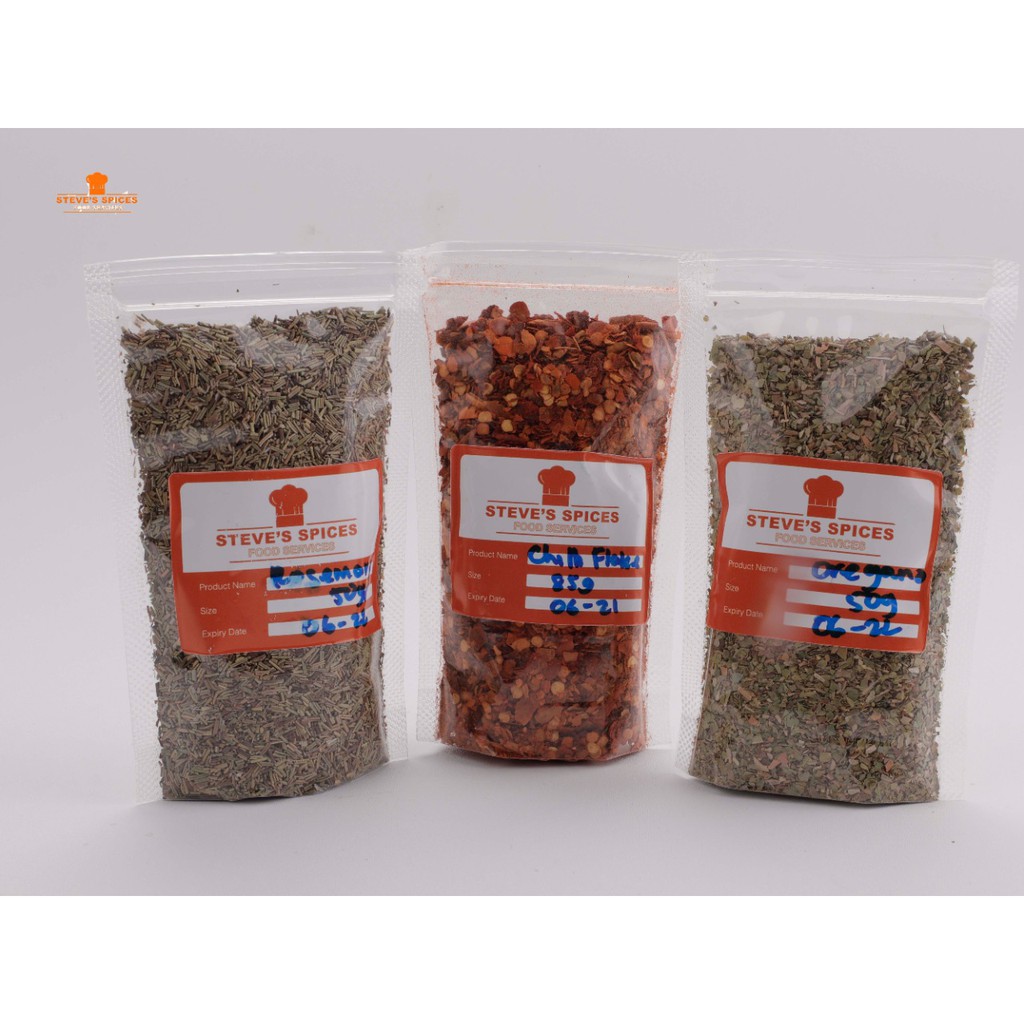 

Paket Bumbu Steak - Oregano, Rosemary, dan Chili flakes