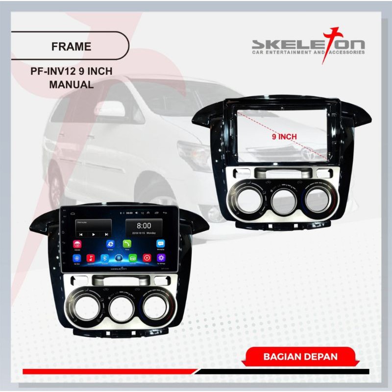 FRAME HEAD UNIT ANDROID 9 INCH INOVA 2012UP MANUAL SKT- PFINV12-9 INCH