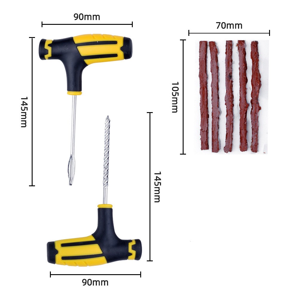 1 Set Strip Karet Untuk Reparasi Tambal Ban Mobil