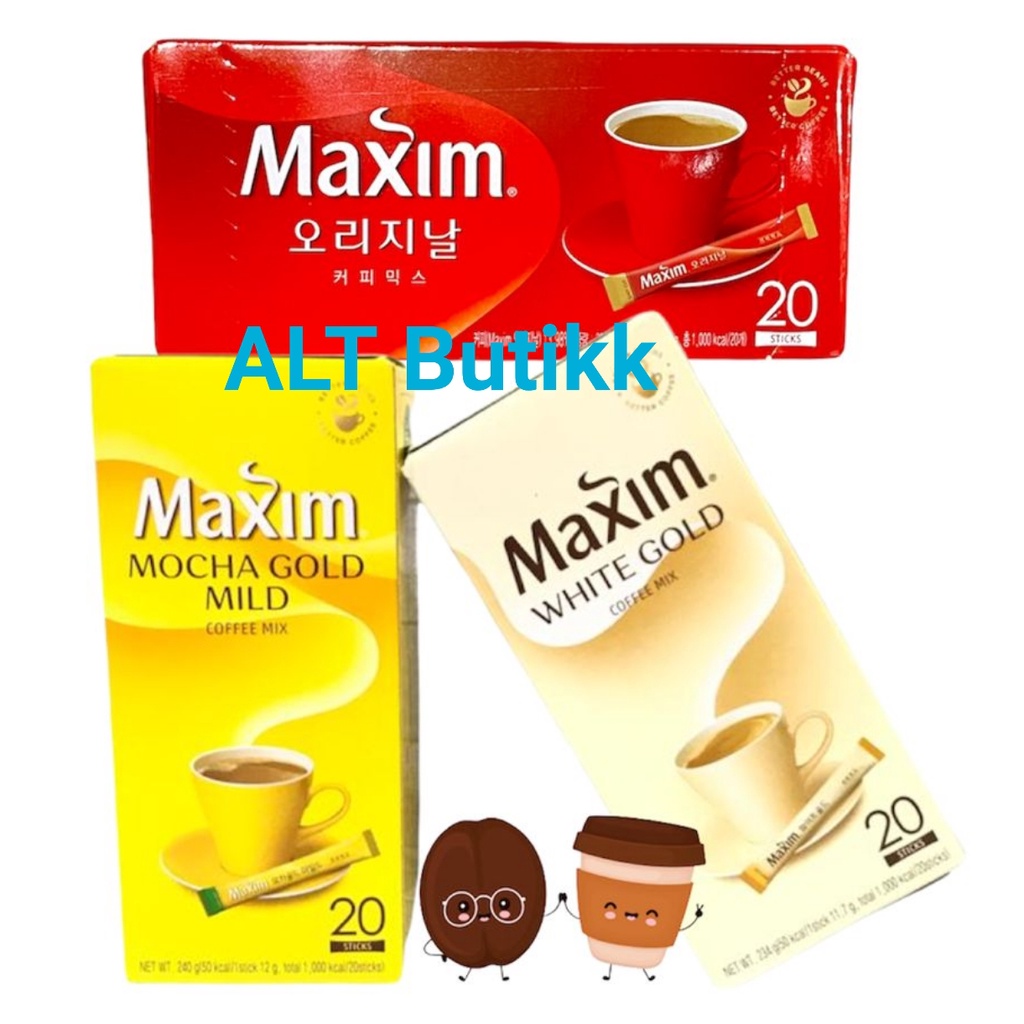 

MAXIM COFFEE 240 gr | MOCHA GOLD | WHITE GOLD | KOPI ORIGINAL KOREA