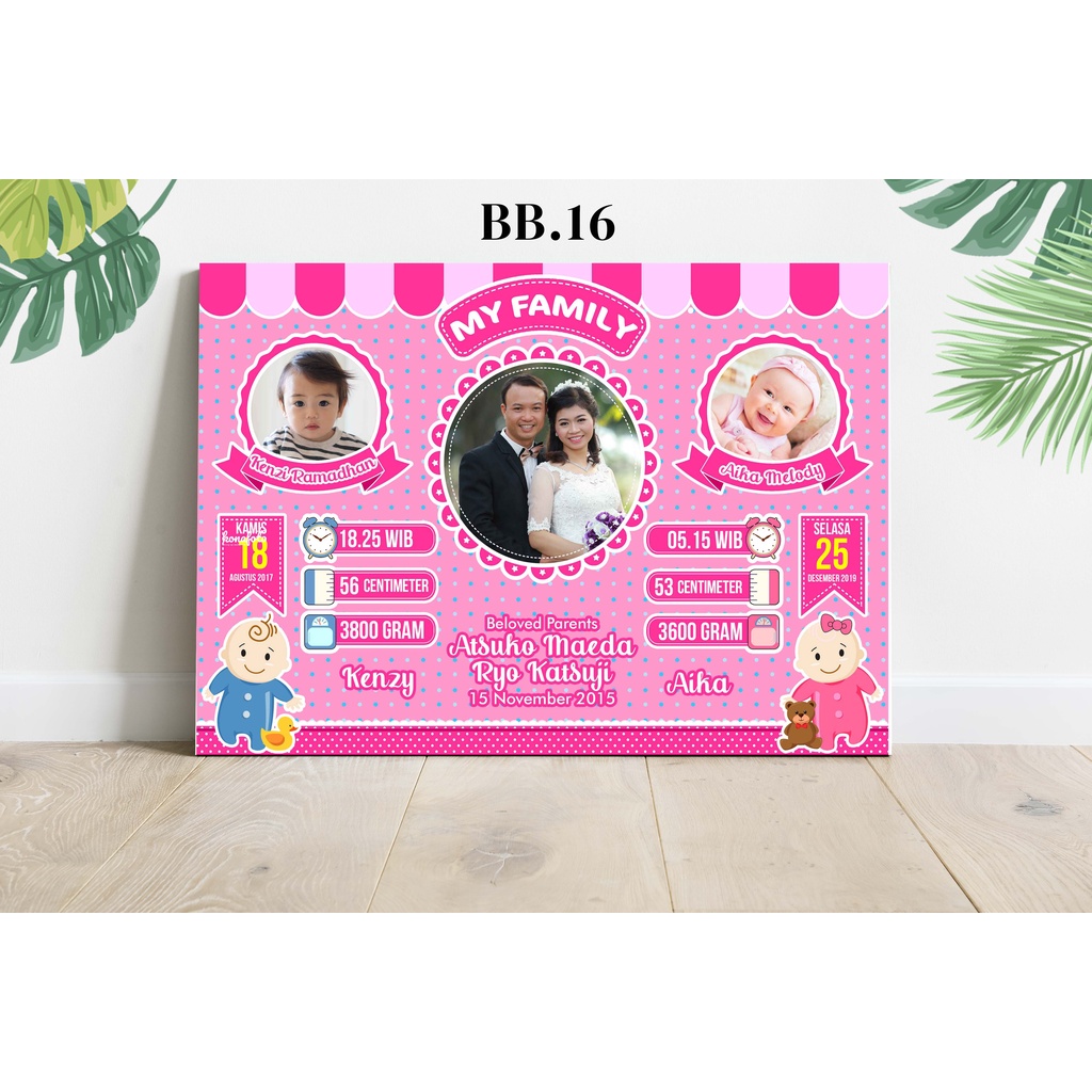 BIODATA BAYI + BINGKAI MDF BB.16