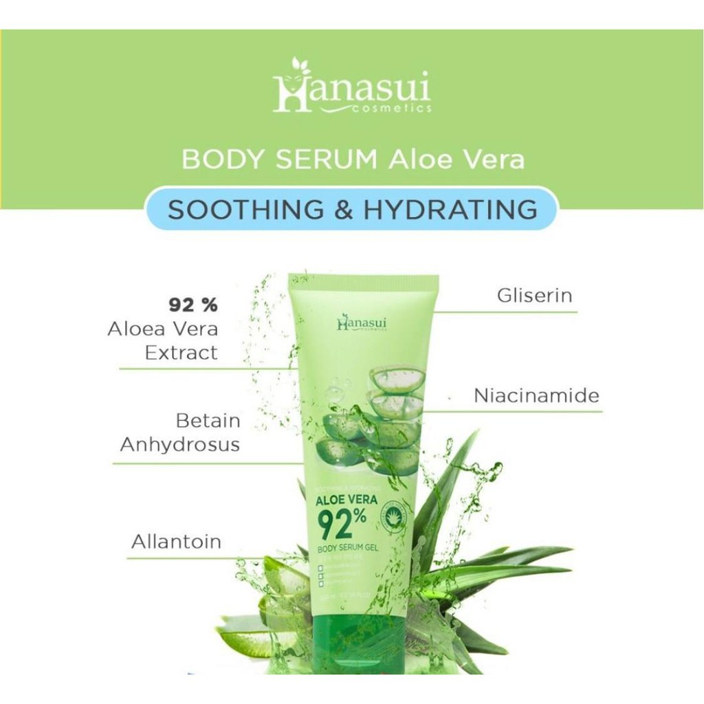 HANASUI BODY SERUM / BODY LOTION GEL ALOE VERA / VITAMIN C / SAKURA