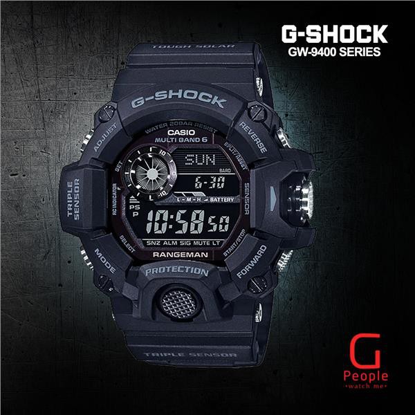 Jam Tangan Pria Casio G-Shock GW-9400-1B Black Original
