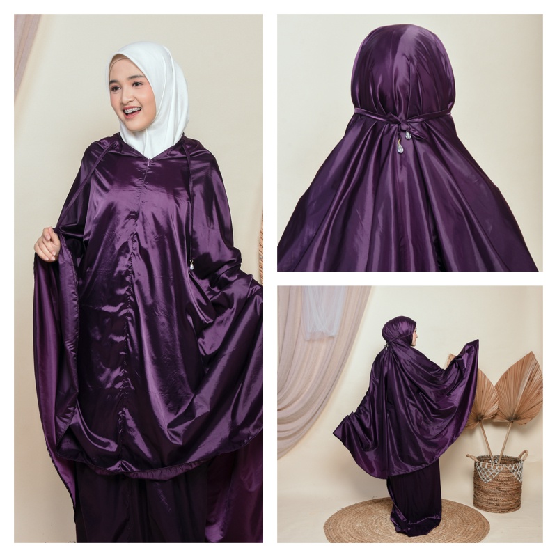 MUKENA TRAVELING HIMA AIRY LIGHT - BURGUNDY