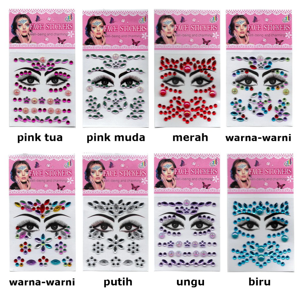 Stiker Wajah Mainan Make Up Anak Face Sticker