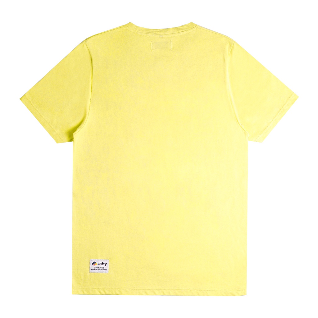 Xofty Kaos Polos Basic O-Neck T-Shirt Cotton 30s Kuning