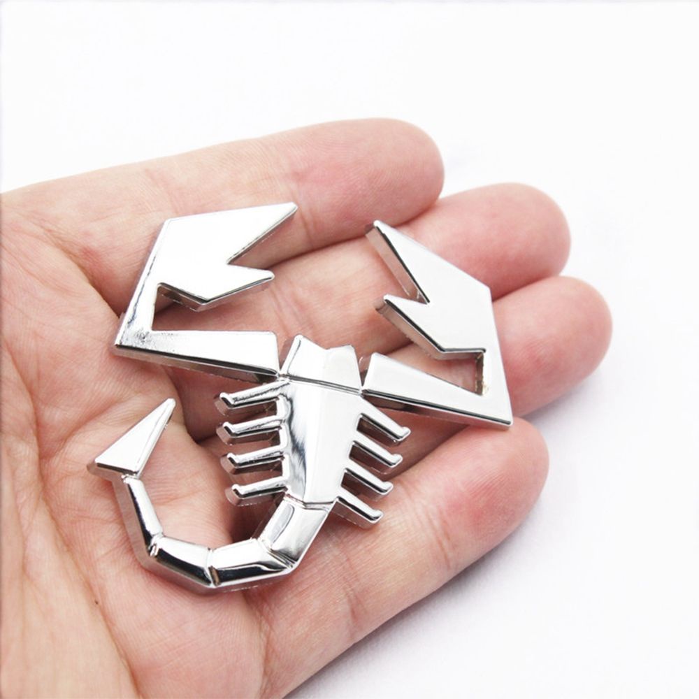 Suyou Stiker Emblem Scorpion 3d Bahan Metal Warna Silver Untuk Dekorasi Mobil / Truk