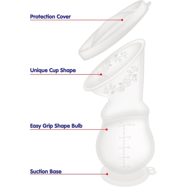 Baby Safe Breast milk saver pump - Silicone breast pump BPM02