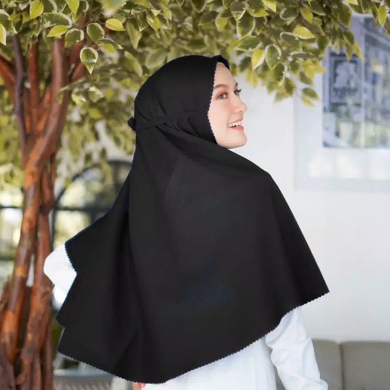 Kerudung Bergo Lasercut Tali Diamond , Bergo Maryam Renda Diamond Hijab Instan | Hjb