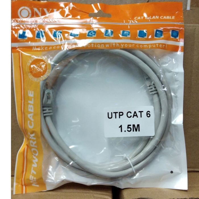 NYK Kabel Lan UTP RJ45 Cat6E 1.5M Internet Ethernet Cable