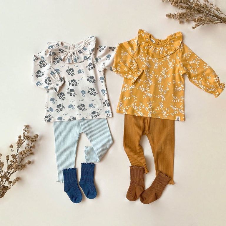 Legging Girl 1-5 Year BohoPanna Bohobaby boho baby CBKS Caramel Crepe Maroon Ginger Teca Marigold