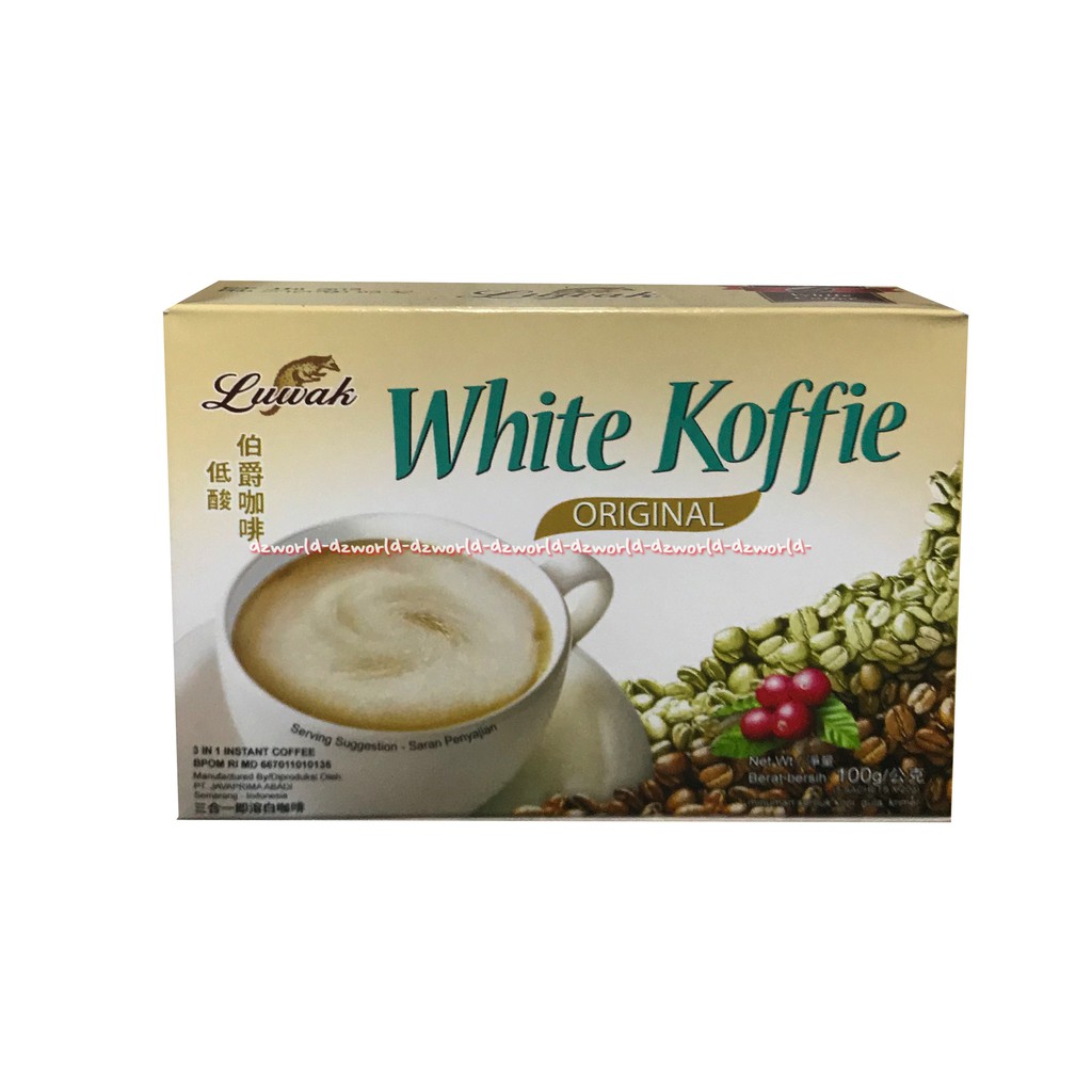 Luwak White Koffie Original 5 Sachet Box Kopi Instan