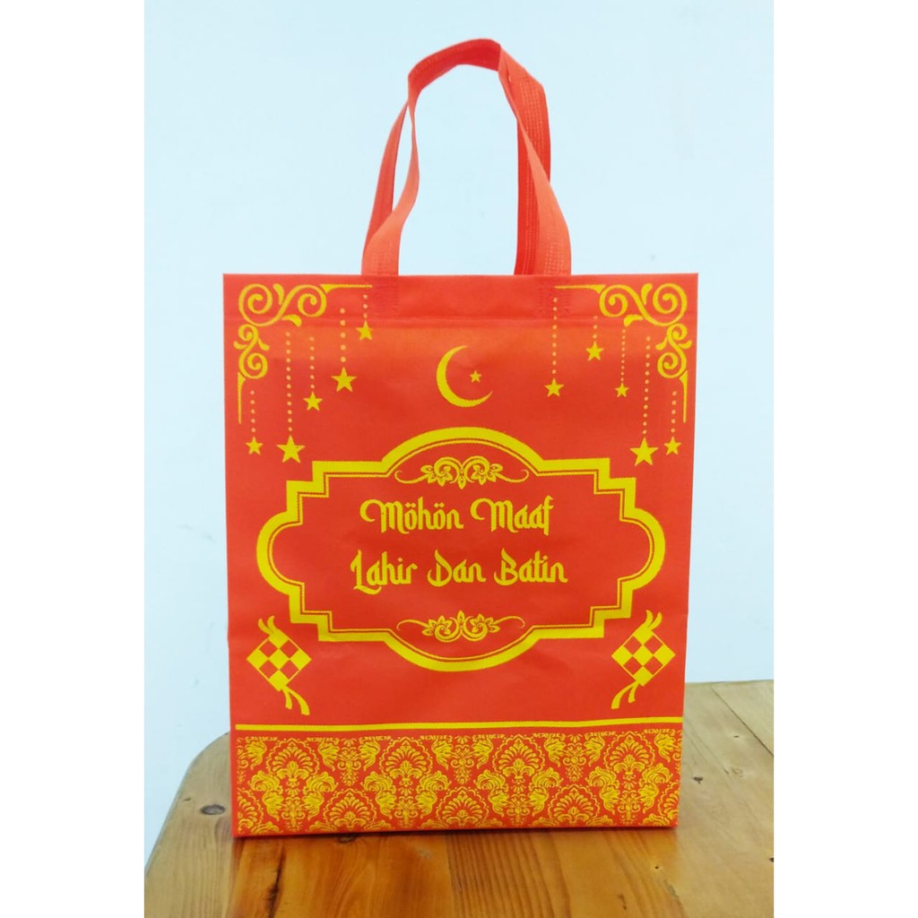 

GOODIE BAG KAIN Tas Hantaran Tas Parsel Sembako Idul Fitri Motif Ketupat Ramadhan Tas Lebaran