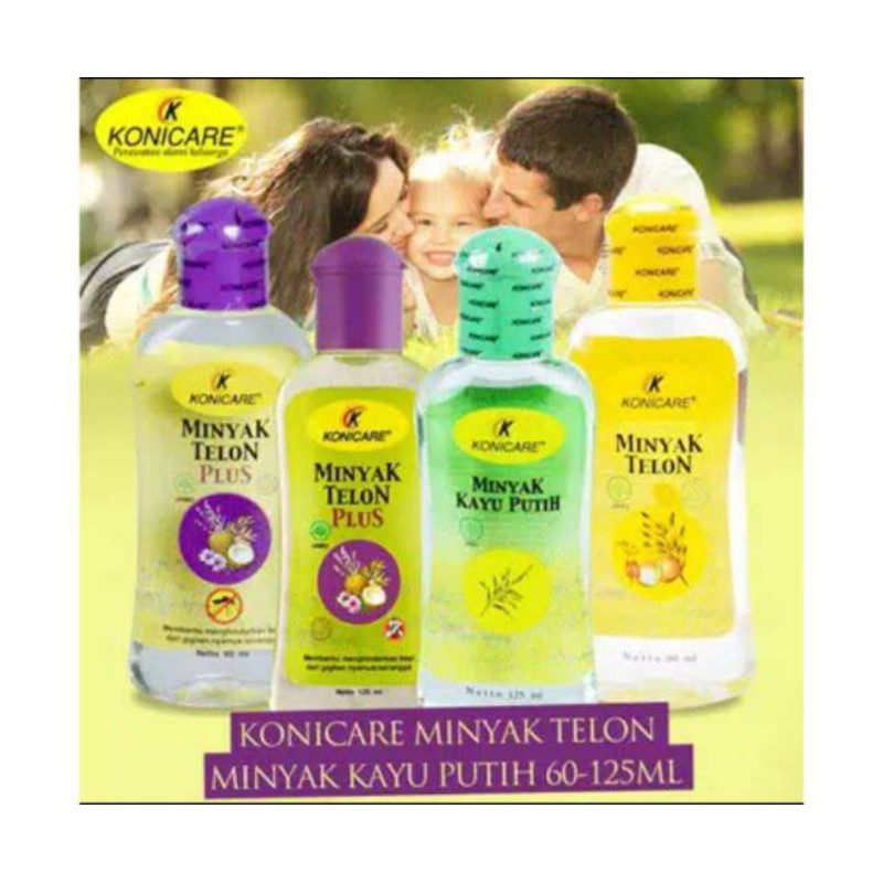 Minyak telon plus / kayu putih Konicare  125 ml , 60 ml 30 ml