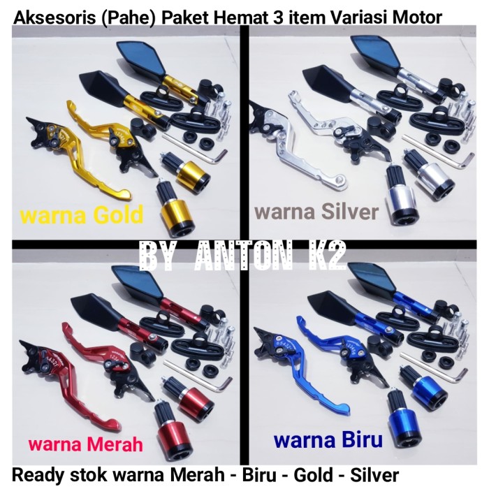 KACA SPION TOMOK VARIASI AKSESORIS MOTOR AEROX 155/NMAX/LEXI/FREEGO - Silver, Nmax old New