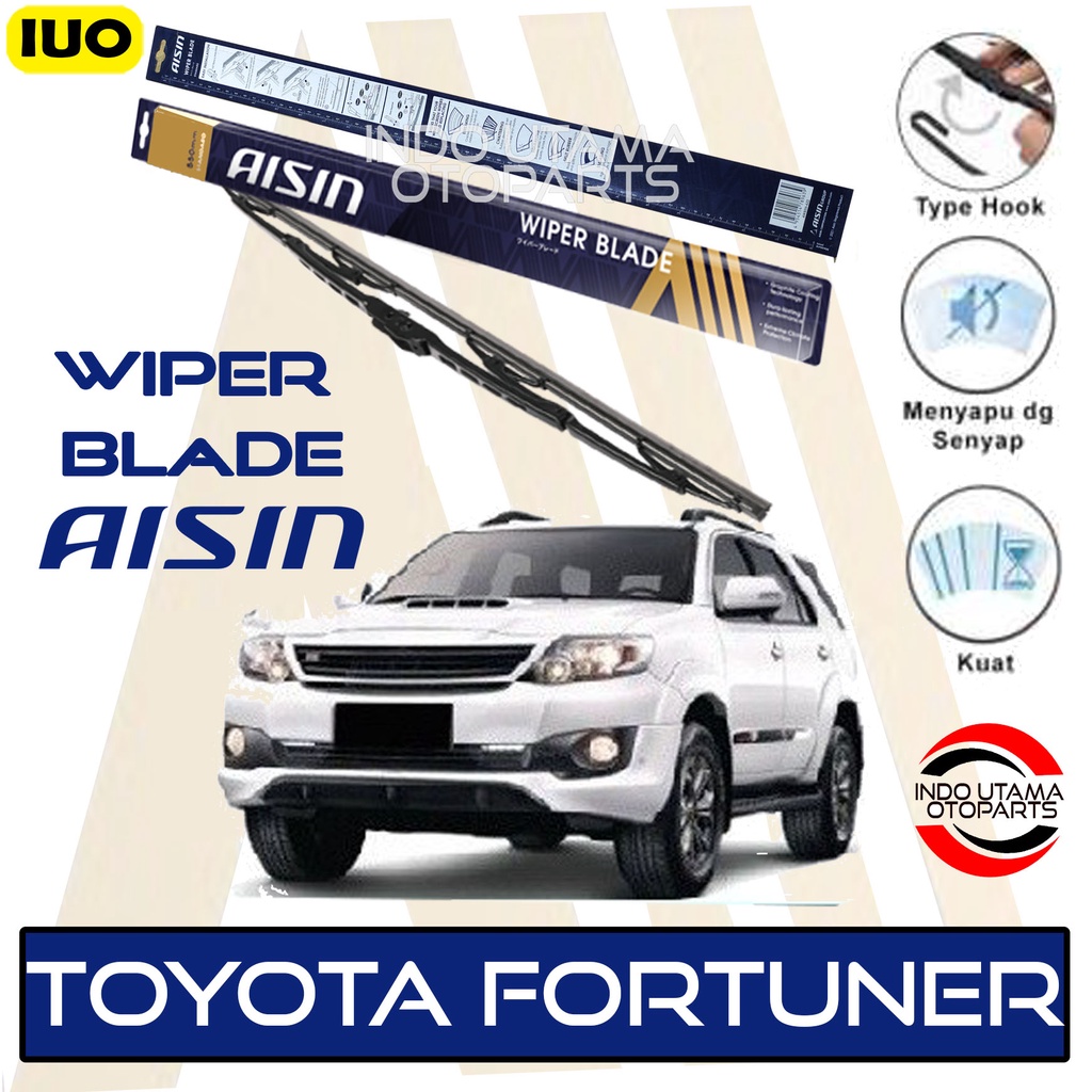 Wiper Mobil Toyota Fortuner AISIN Sepasang 19-21&quot; ORIGINAL