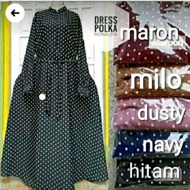 GAMIS BUSUI POLKADOT KATUN JEPANG