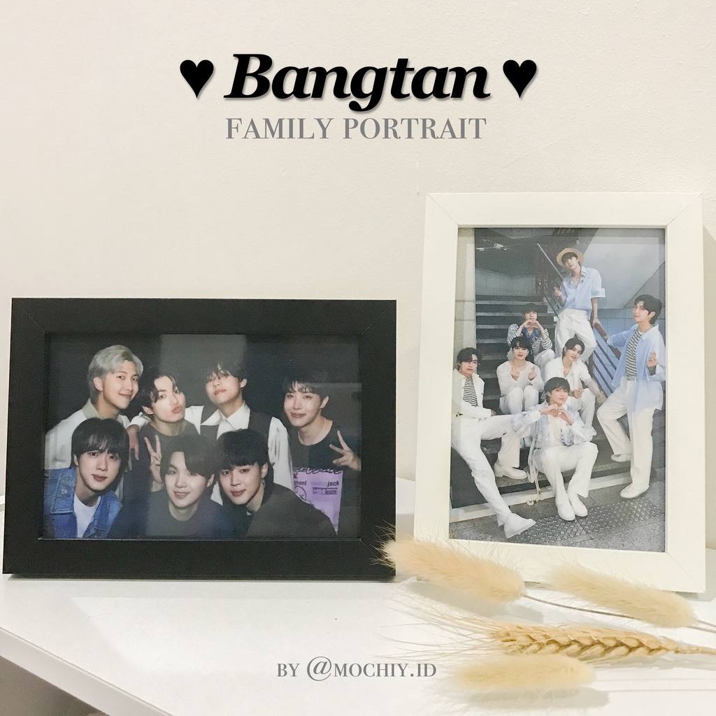 Bangtan Family Portrait by @mochiy.id | Foto Keluarga Bangtan BTS | Postcard BTS | Bingkai foto BTS
