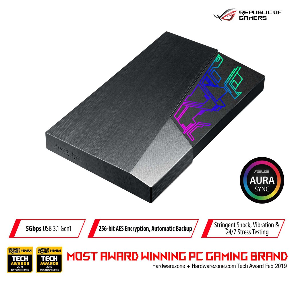 ASUS FX HDD 2TB EXTERNAL HARDISK 2.5&quot; USB 3.1 EHD-A2T /2TB/BLK