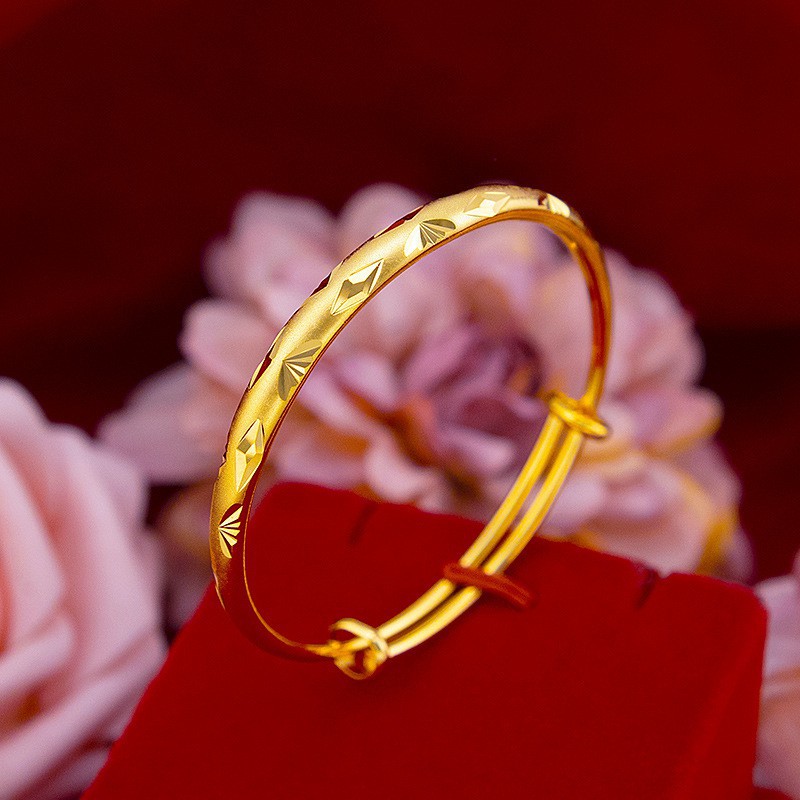 Gelang Wanita Emas Bahan Titanium Anti Karat Dan Tidak Mudah Luntur Dengan Lapis Emas 375-311-GELANG11