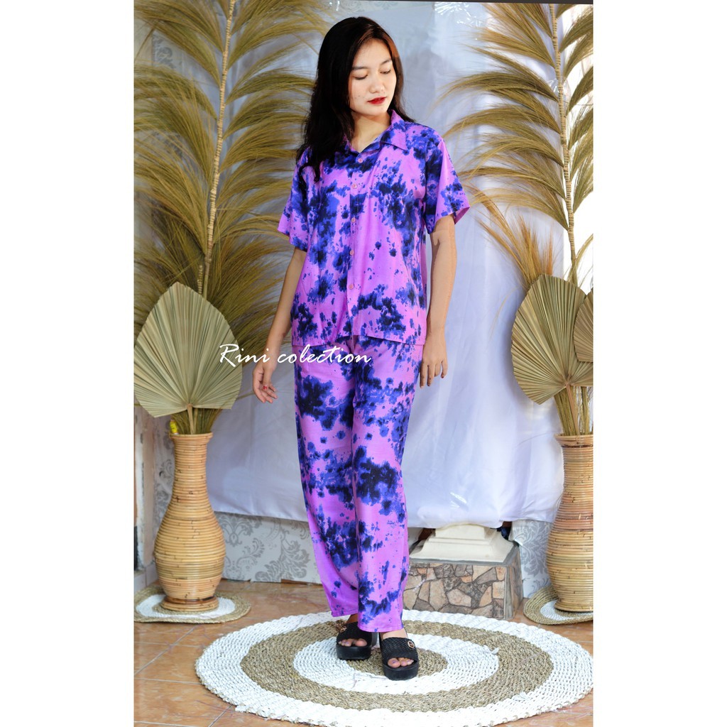 PIYAMA BALI MOTIF TYE DIE/pajamas bali