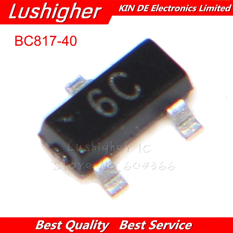 50PCS BC817-40 6C NPN SOT-23 SMD transistor NEW Transistors Business ...
