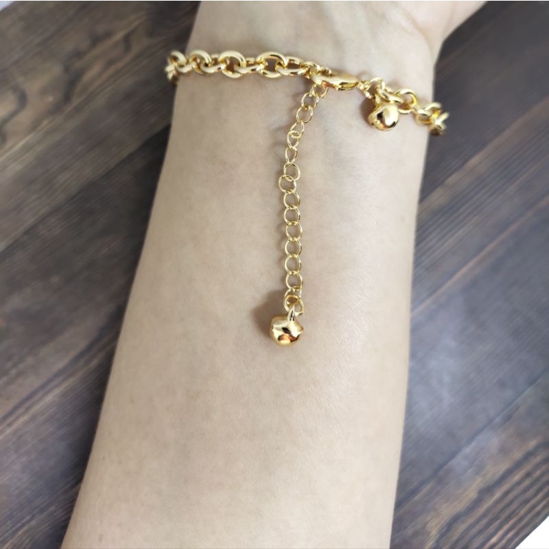 Fifi Fashion Gelang Tangan Simple Model Perhiasan Lapis Emas G31