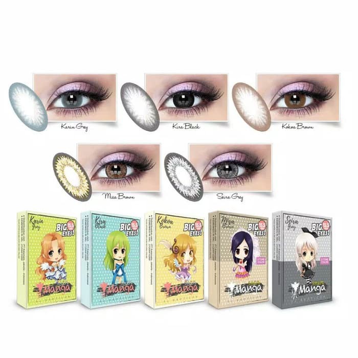 ❤ RATU ❤ Softlens X2 Manga Shin Normal | Soflens Manga Sin Big Eyes Dia 15.5mm