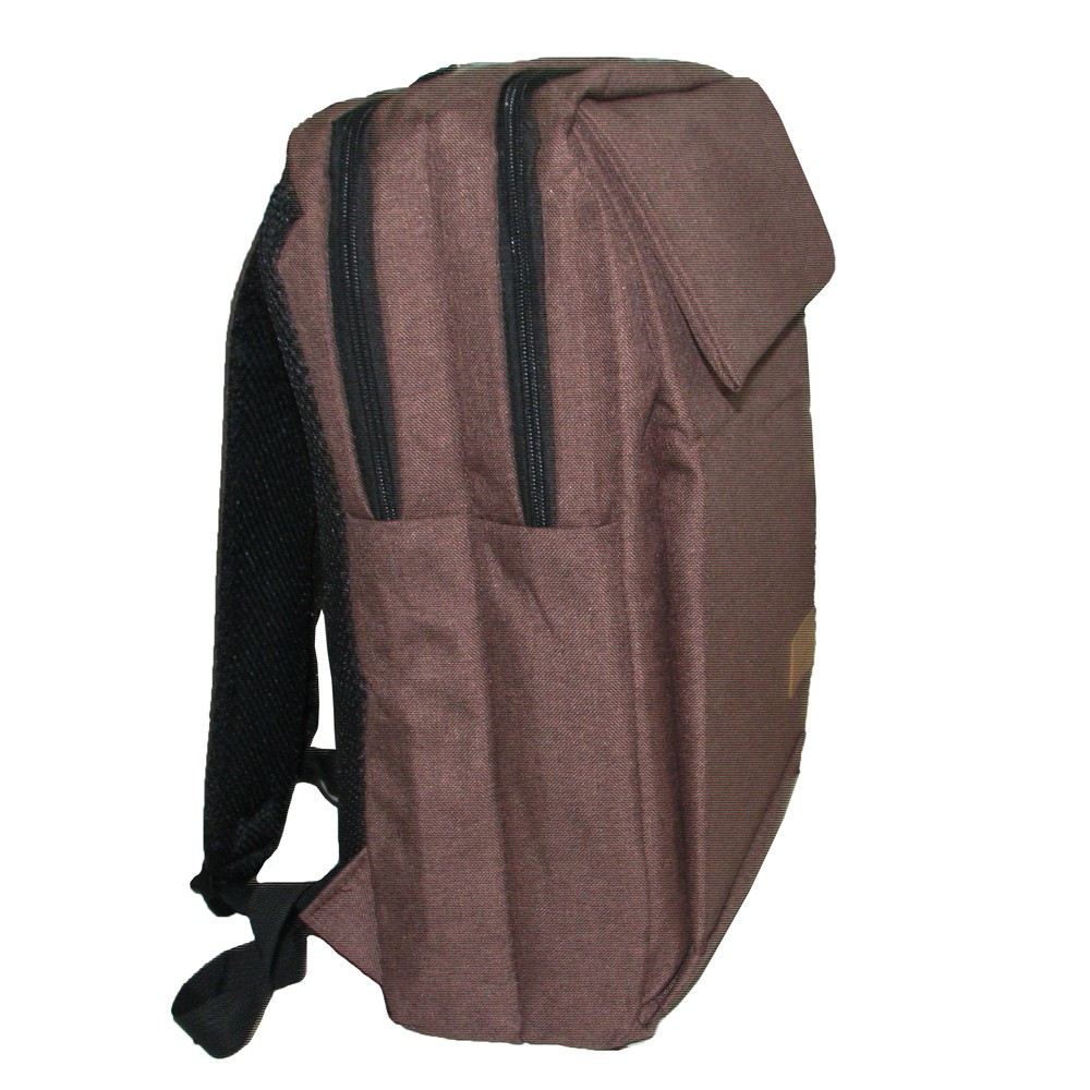 Tas Ransel Pria Backpack Korean Style / Tas Kerja Wisdom - Coklat Muda