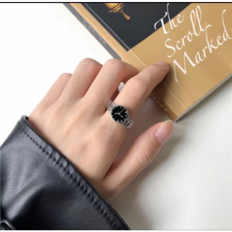 cincin bentuk jam unik