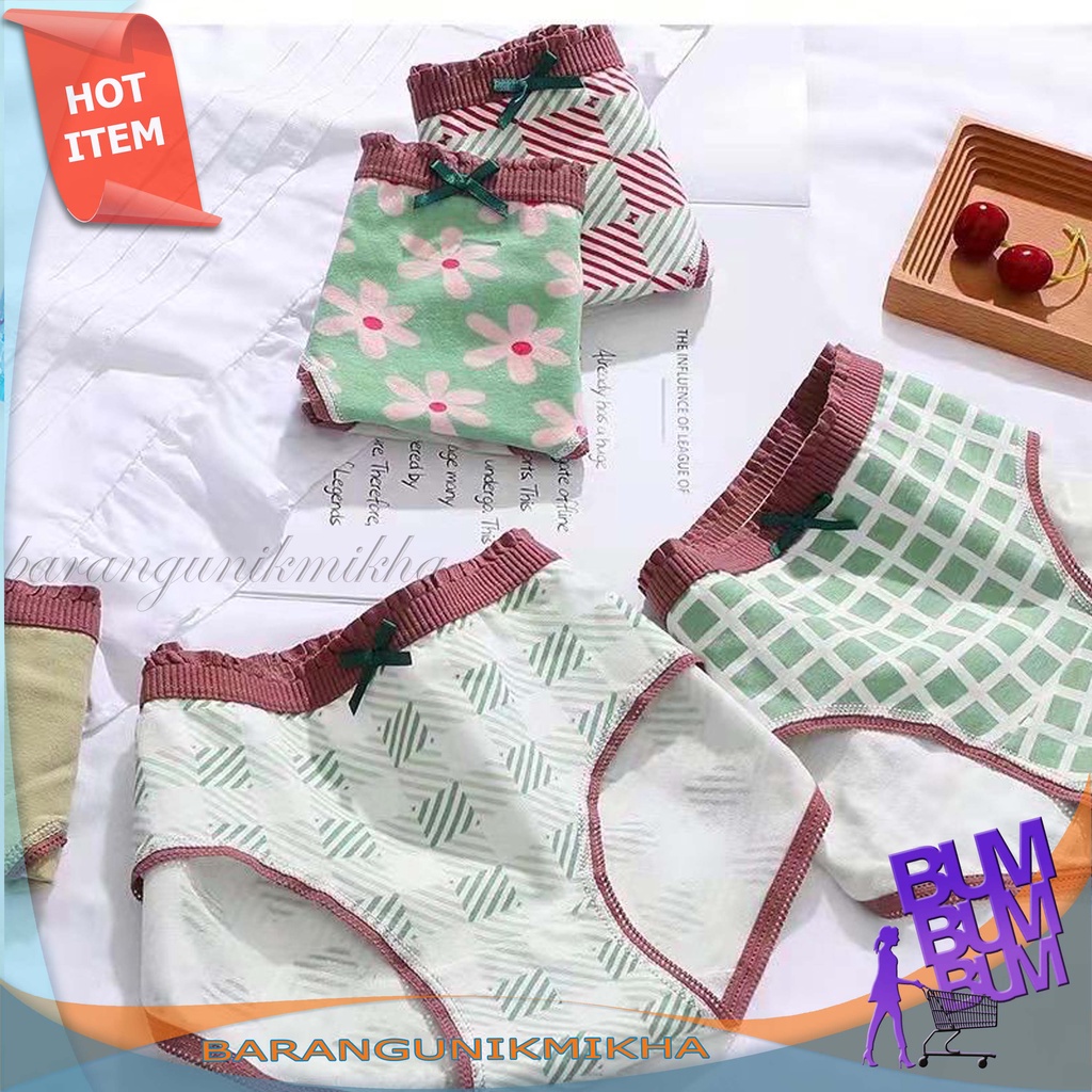 Celana Dalam wanita Underwear premium Import seamless katun halus korea