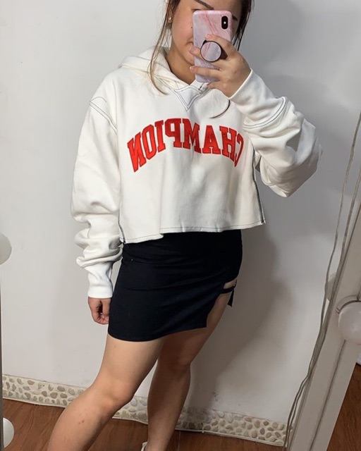 Crop hoodie champion