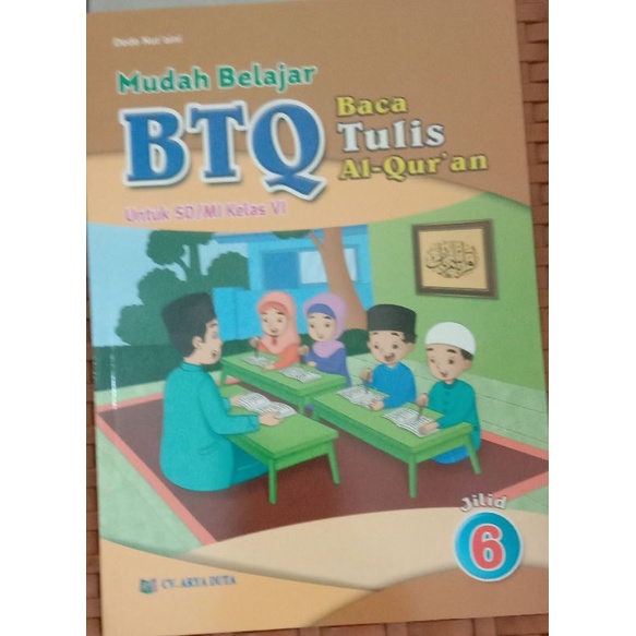 Buku pelajaran BTQ baca tulis quran kelas 6