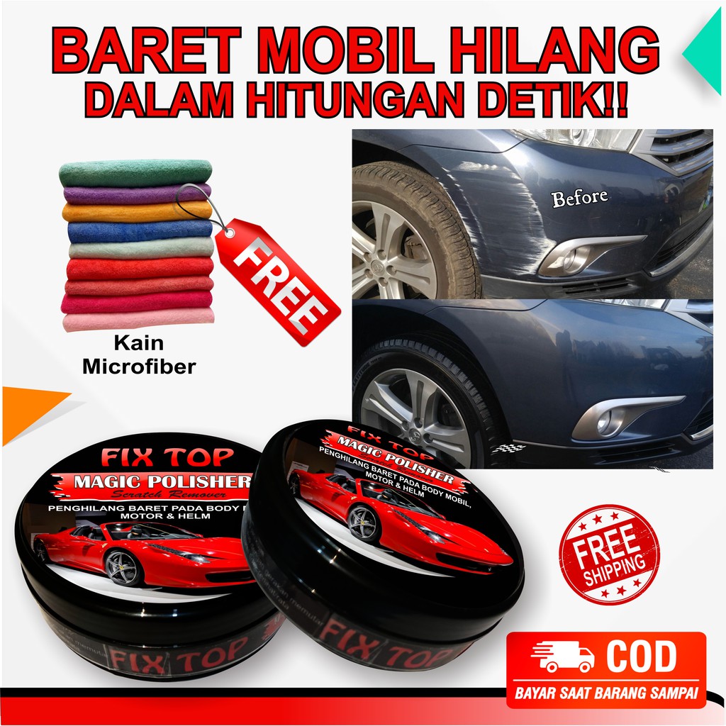 Penghilang Baret Goresan Mobil Motor Helm / Pengkilap / Poles Body Mobil Motor