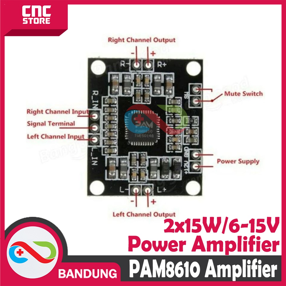 PAM8610 DIGITAL POWER AMPLIFIER 2X15W STEREO HIGH POWER