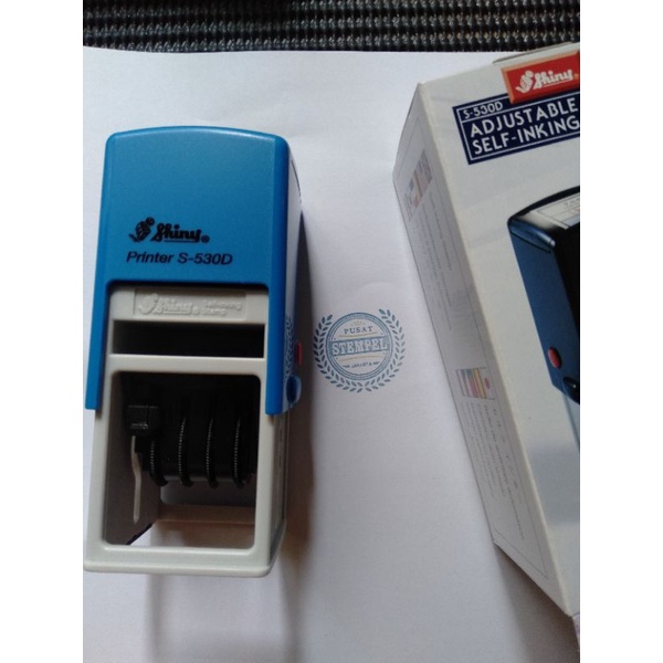 

Stempel Shiny S530d tanggal (costum tulisan)