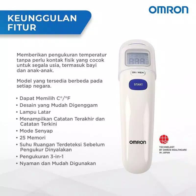 THERMOMETER DAHI OMRON MC 720 / NON CONTACT FOREHEAD THERMOMETER OMRON MC 720