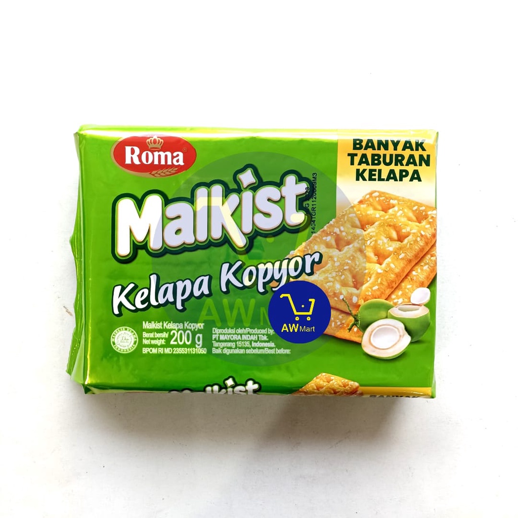 ROMA MALKIST KELAPA KOPYOR 200GR